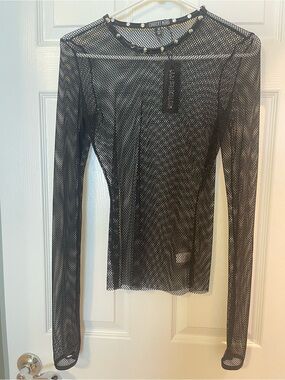Current Mood Fishnet Top